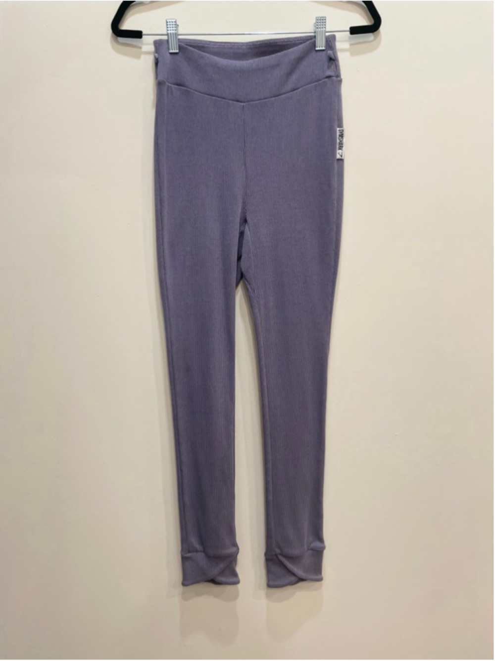 Gymshark Lounge High Waist Ribbed Leggings M Purple Workout